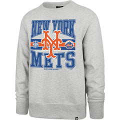 New York Mets '47 Letters Headline Pullover Sweatshirt - Gray Pullover