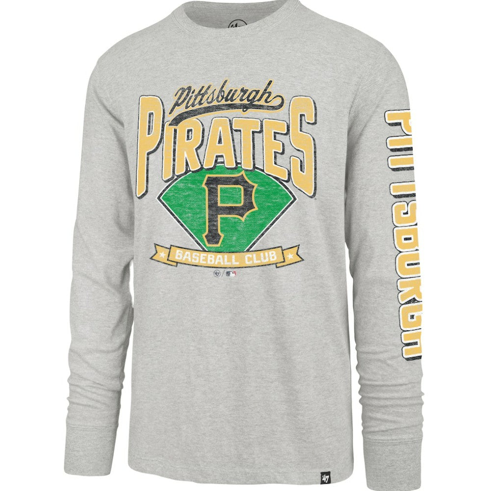 Pittsburgh Pirates '47 Fair Ball Franklin Long Sleeve T-Shirt - Gray T-shirts
