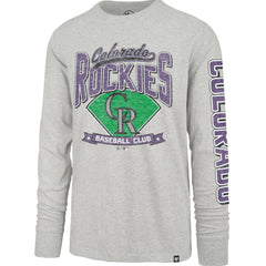 Colorado Rockies '47 Fair Ball Franklin Long Sleeve T-Shirt - Gray T-shirts