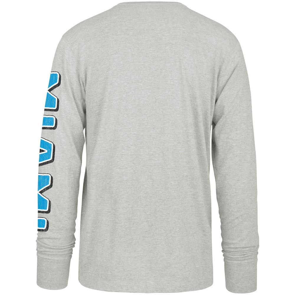 Miami Marlins '47 Fair Ball Franklin Long Sleeve T-Shirt - Gray T-shirts