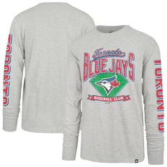 Toronto Blue Jays '47 Fair Ball Franklin Long Sleeve T-Shirt - Gray T-shirts
