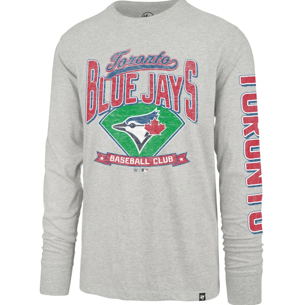 Toronto Blue Jays '47 Fair Ball Franklin Long Sleeve T-Shirt - Gray T-shirts