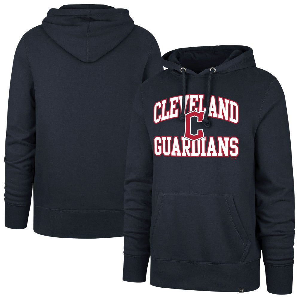 Cleveland Guardians '47  Velocity Headline Pullover Hoodie - Navy Hoodies