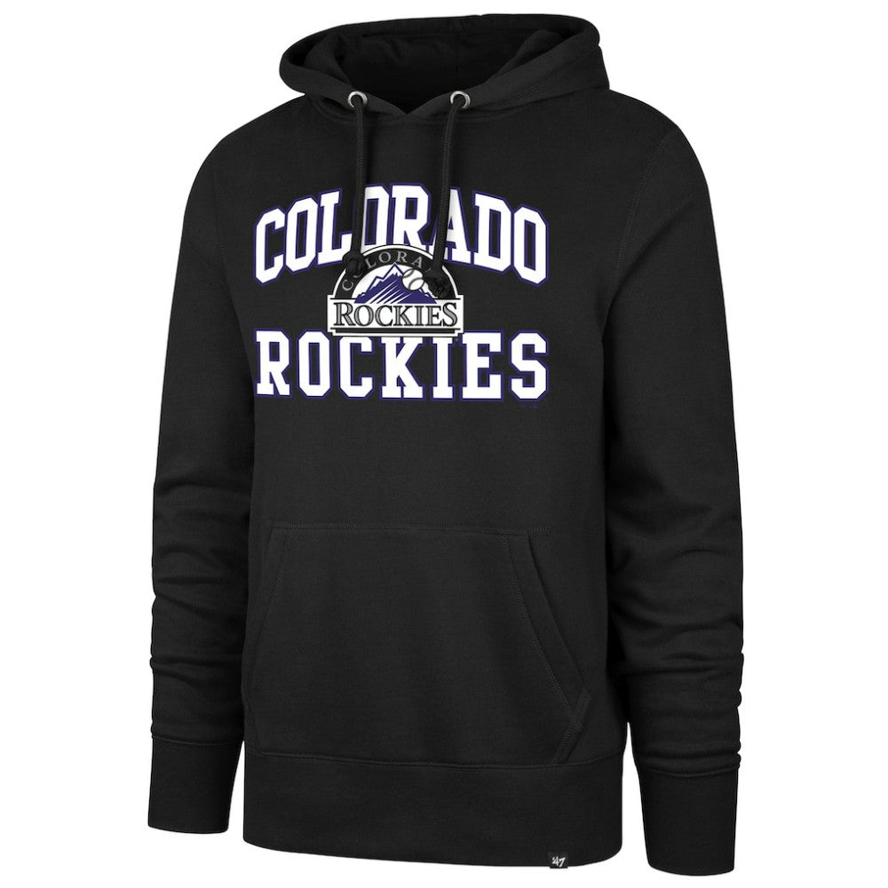 Colorado Rockies '47  Velocity Headline Pullover Hoodie - Black Hoodies