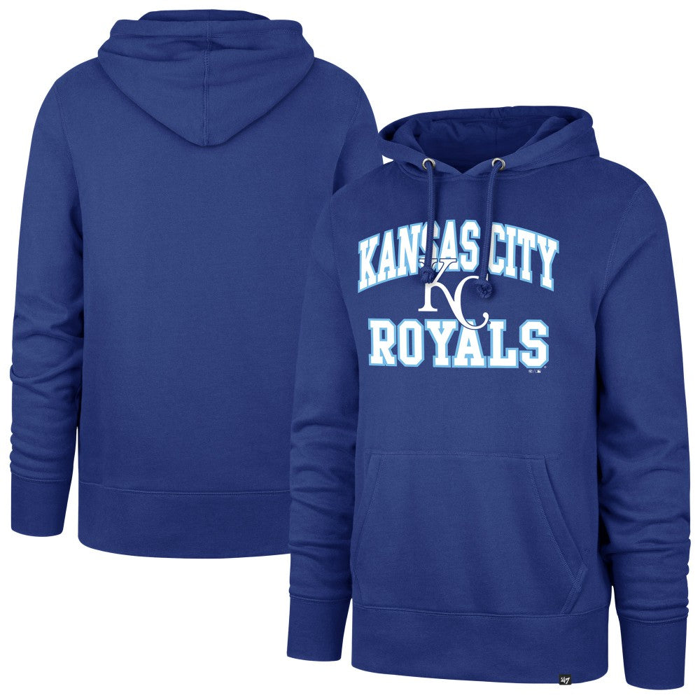 Kansas City Royals '47  Velocity Headline Pullover Hoodie - Royal Hoodies