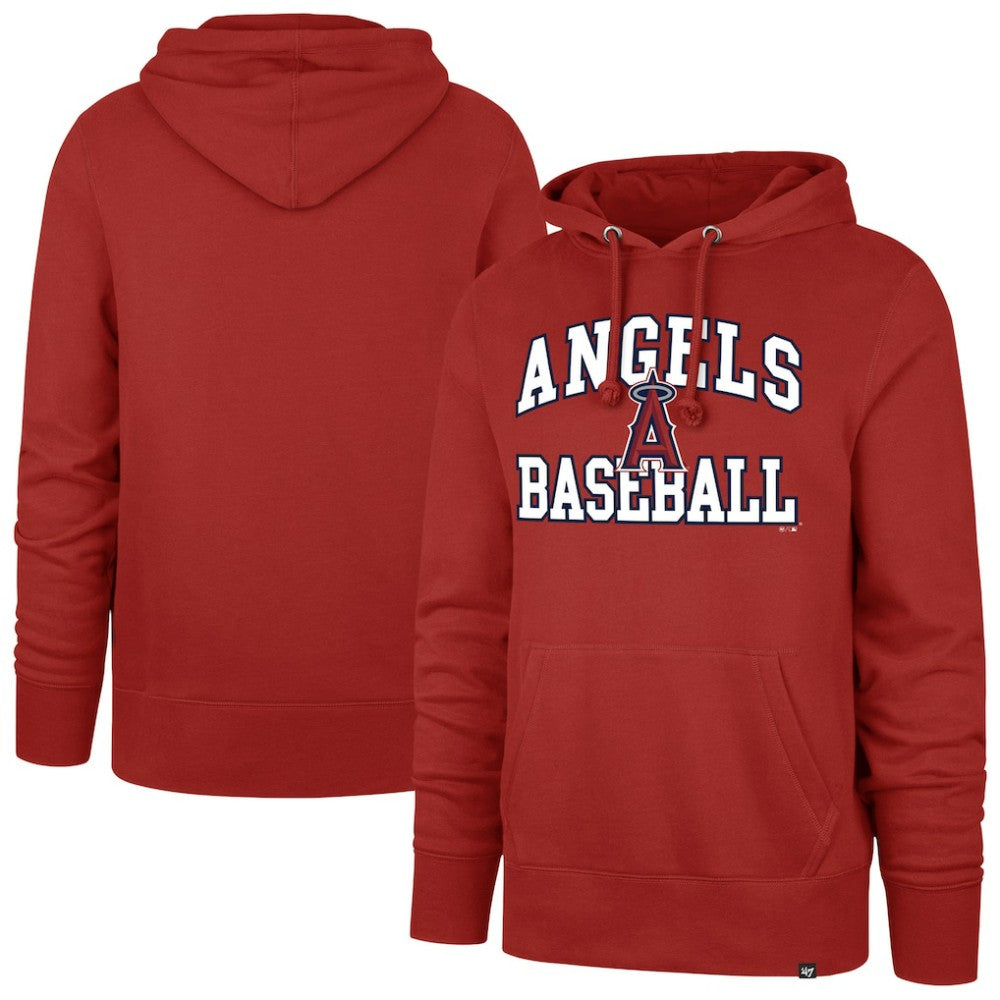 Los Angeles Angels '47  Velocity Headline Pullover Hoodie - Red Hoodies