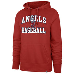 Los Angeles Angels '47  Velocity Headline Pullover Hoodie - Red Hoodies