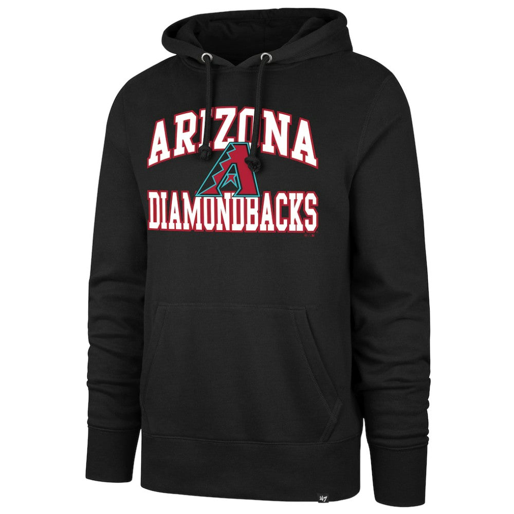 Arizona Diamondbacks '47  Velocity Headline Pullover Hoodie - Black Hoodies