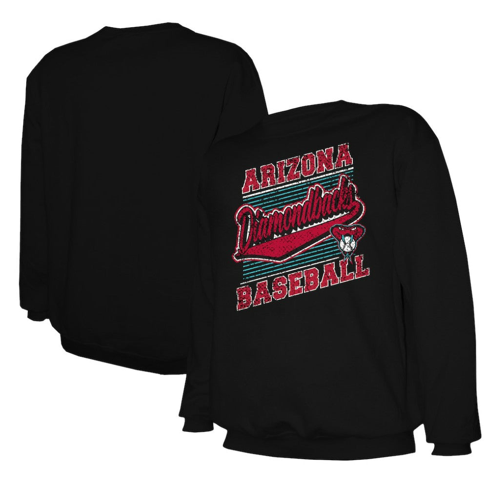 Arizona Diamondbacks Stitches Lightweight Crew Sweatshirt - Black Sweatshirts