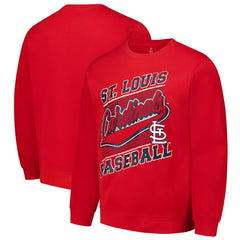 St. Louis Cardinals Stitches Lightweight Crew Sweatshirt - Red Sweatshirts