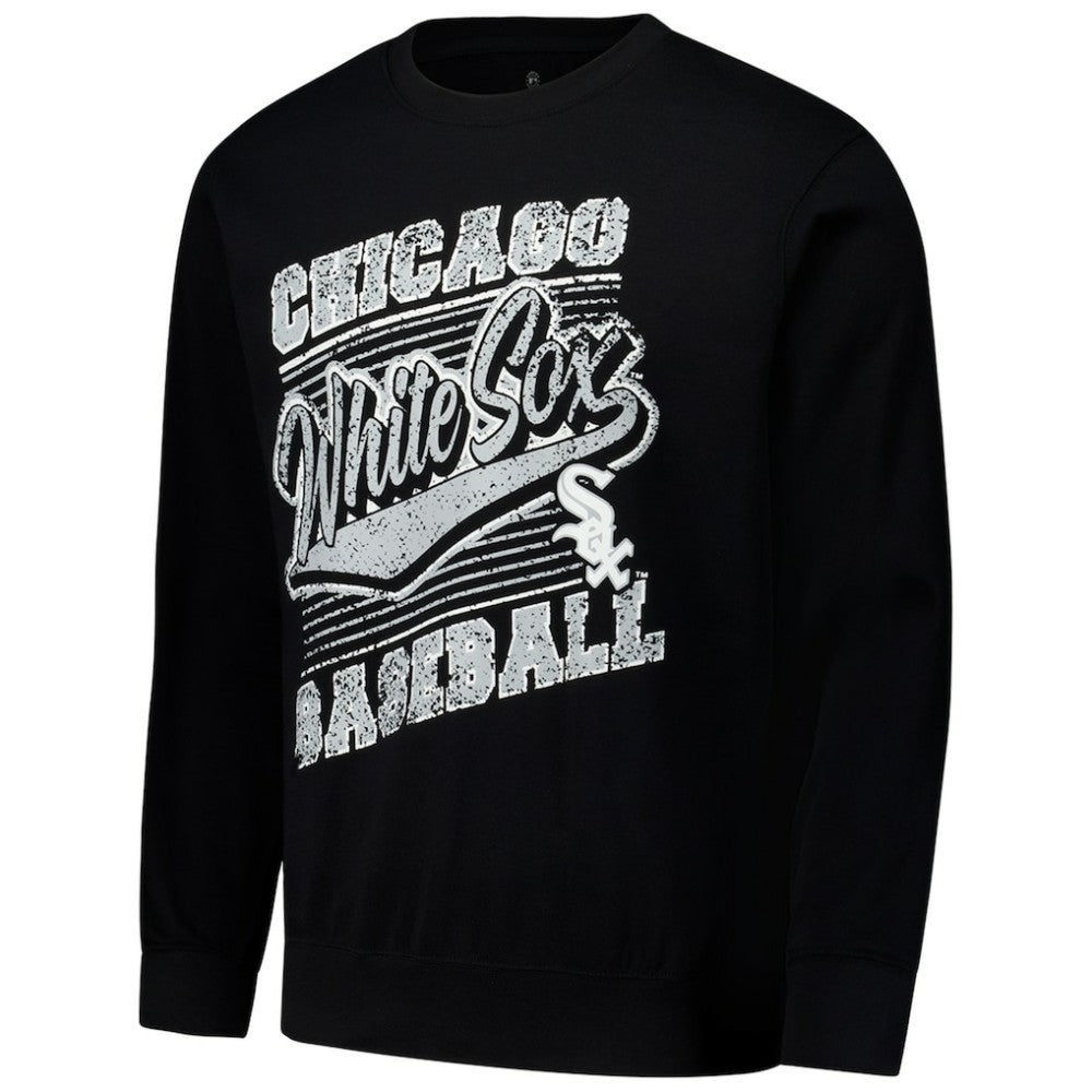 Chicago White Sox Stitches Lightweight Crew Sweatshirt - Black Sweatshirts