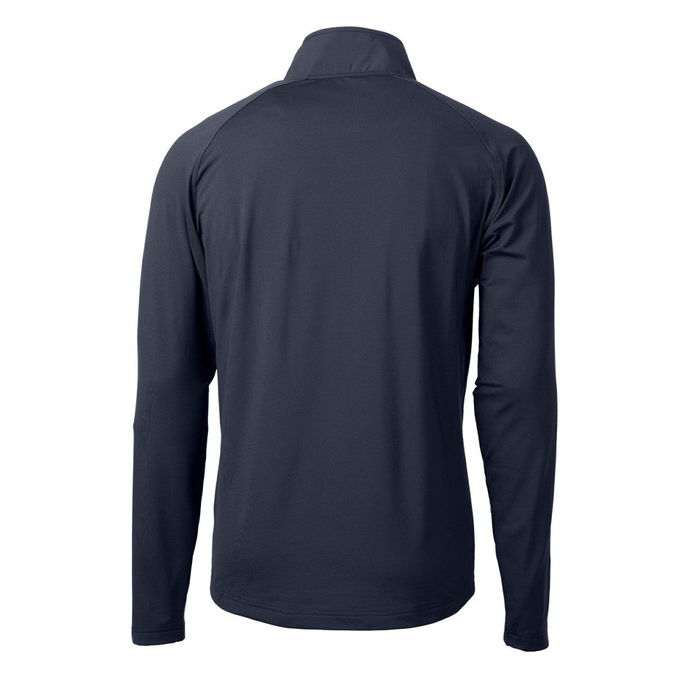 Kansas City Royals Cutter & Buck Adapt Eco Knit Hybrid Recycled Quarter-Zip Pullover Top - Navy Pullover
