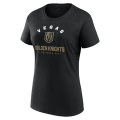 NHL Vegas Golden Knights Logo Athletic Women's Unrivaled T-Shirt - Black