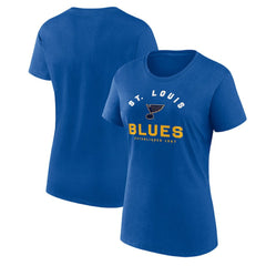 NHL St. Louis Blues Logo Athletic Women's Unrivaled T-Shirt - Blue
