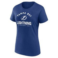 NHL Tampa Bay Lightning Logo Athletic Women's Unrivaled T-Shirt - Blue