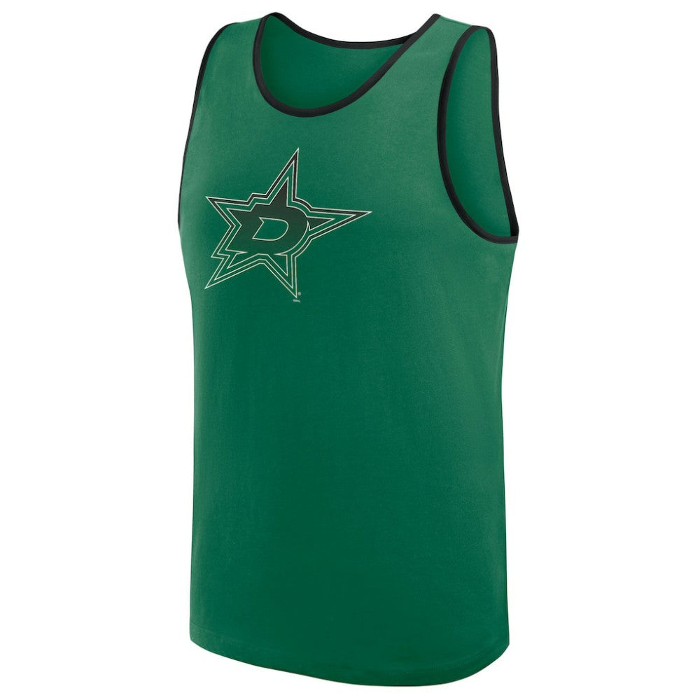 NHL Dallas Stars Logo Athletic Unmatched Success Tank Top - Kelly Green