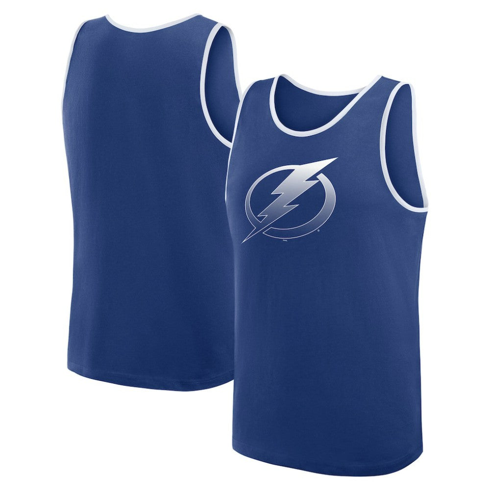 NHL Tampa Bay Lightning Logo Athletic Unmatched Success Tank Top - Blue