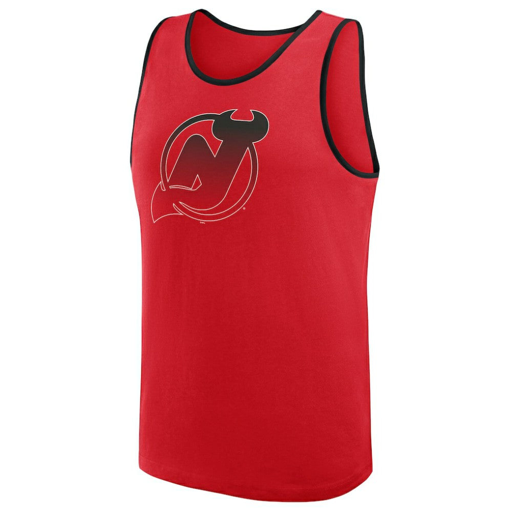 NHL New Jersey Devils Logo Athletic Unmatched Success Tank Top - Red