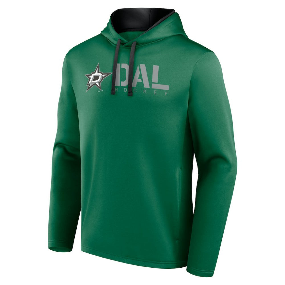 NHL Dallas Stars Logo Athletic Head Start Pullover Hoodie - Kelly Green