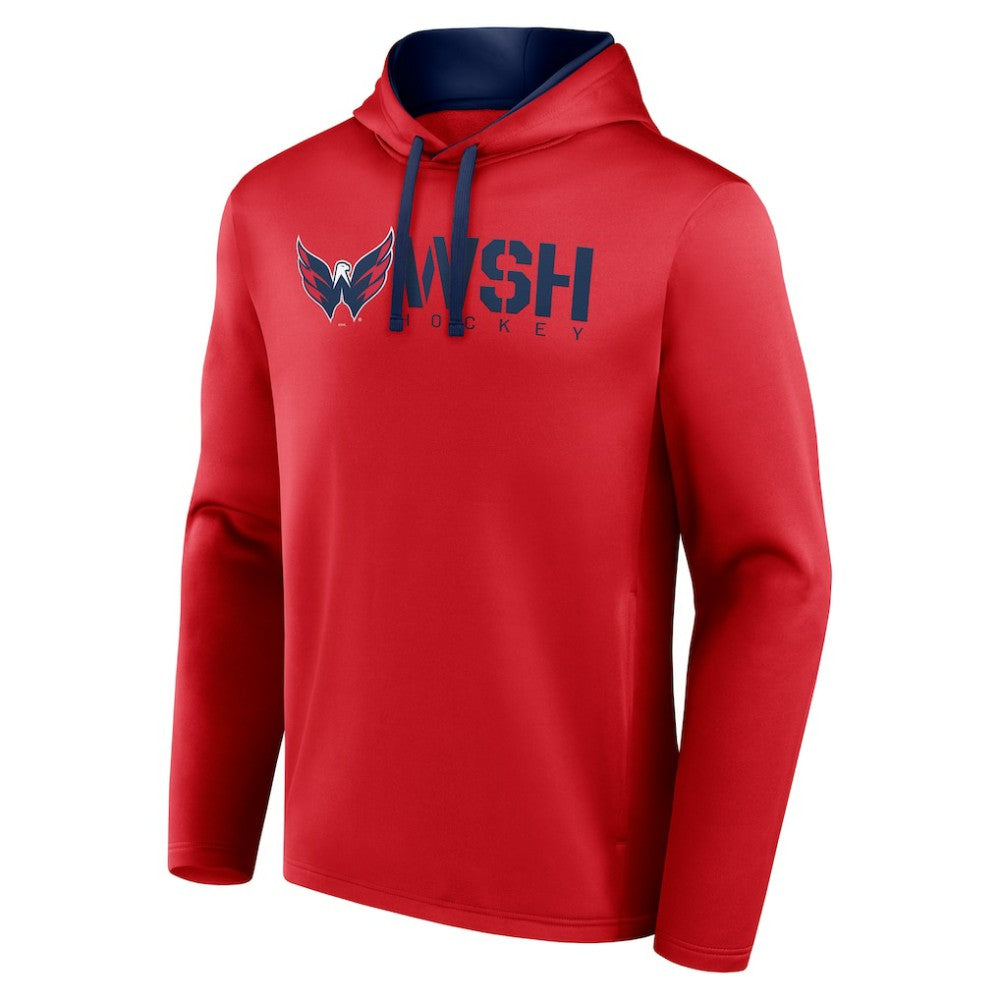 NHL Washington Capitals Logo Athletic Head Start Pullover Hoodie - Red
