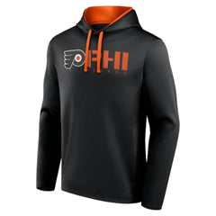 NHL Philadelphia Flyers Logo Athletic Head Start Pullover Hoodie - Black
