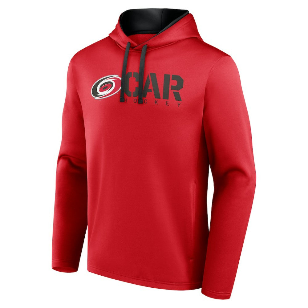 NHL Carolina Hurricanes Logo Athletic Head Start Pullover Hoodie - Red