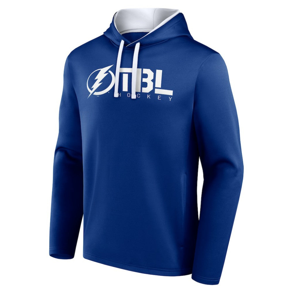 NHL Tampa Bay Lightning Logo Athletic Head Start Pullover Hoodie - Blue