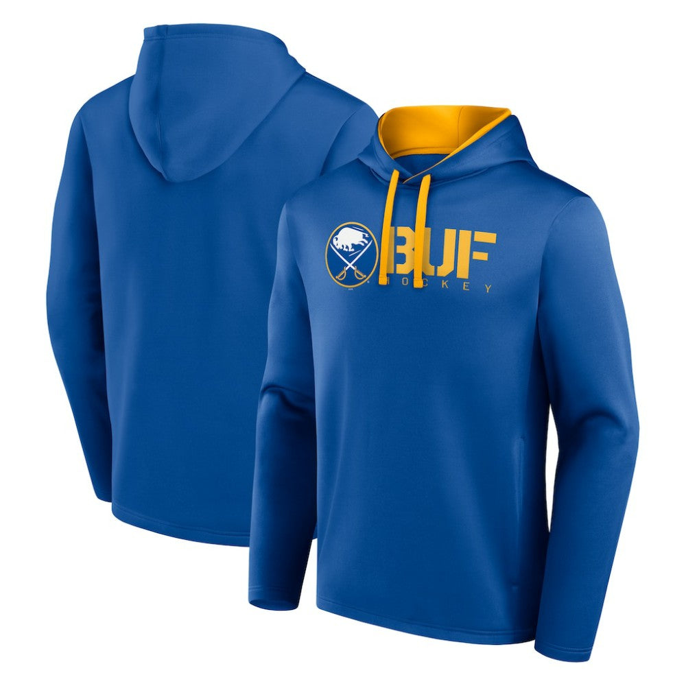 NHL Buffalo Sabres Logo Athletic Head Start Pullover Hoodie - Royal