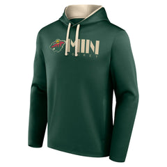 NHL Minnesota Wild Logo Athletic Head Start Pullover Hoodie - Green