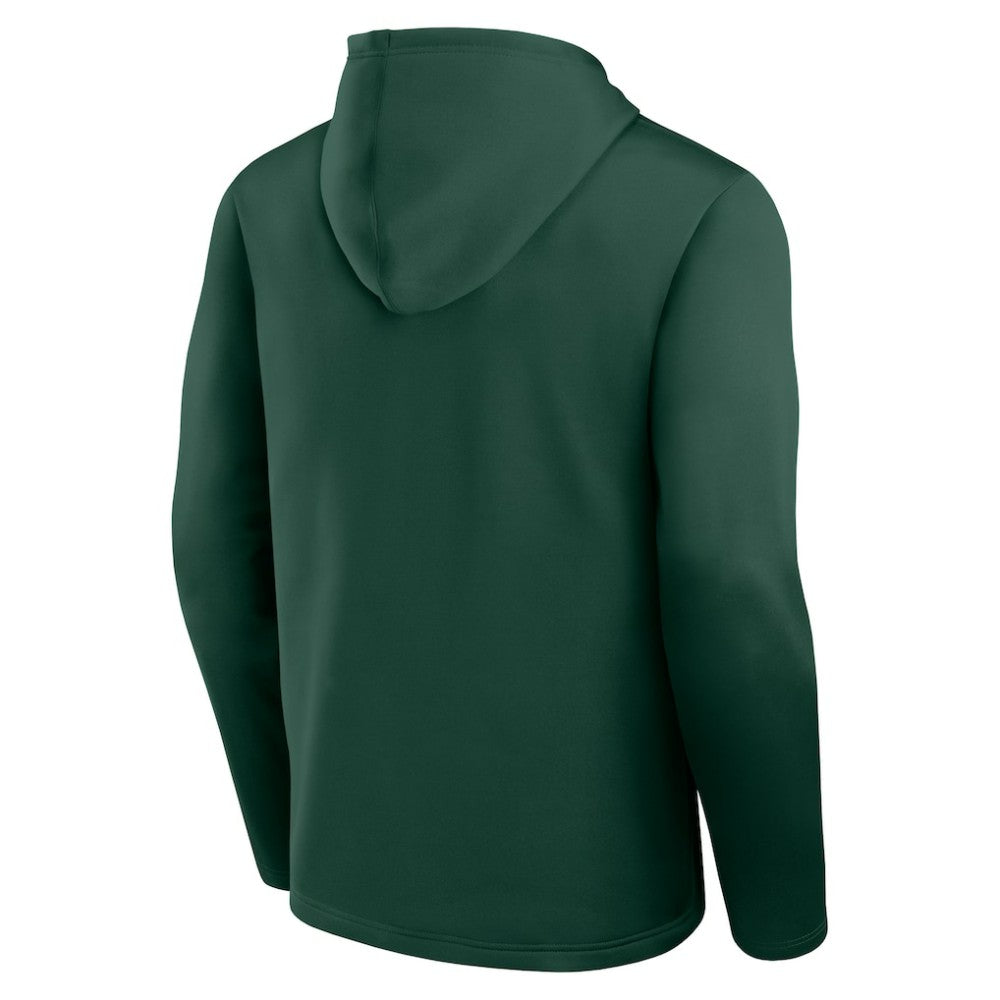 NHL Minnesota Wild Logo Athletic Head Start Pullover Hoodie - Green