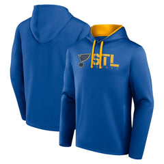 NHL St. Louis Blues Logo Athletic Head Start Pullover Hoodie - Blue