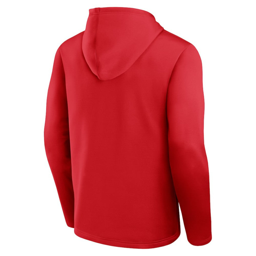 NHL New Jersey Devils Logo Athletic Head Start Pullover Hoodie - Red