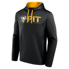 NHL Pittsburgh Penguins Logo Athletic Head Start Pullover Hoodie - Black