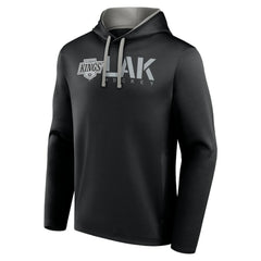 NHL Los Angeles Kings Logo Athletic Head Start Pullover Hoodie - Black