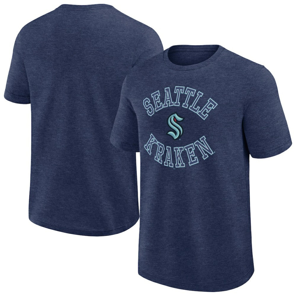 NHL Seattle Kraken Logo Athletic Success T-Shirt - Heather Navy