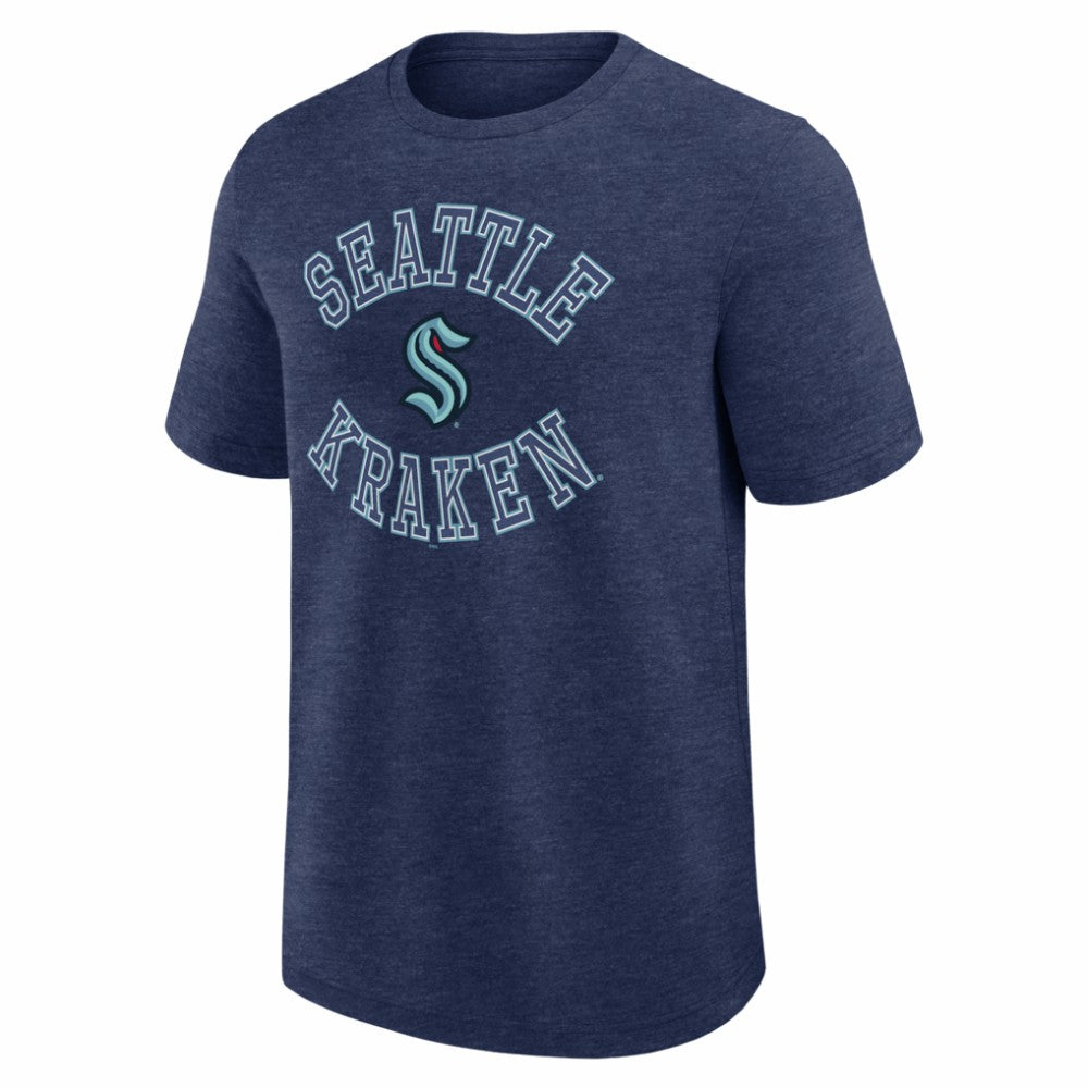 NHL Seattle Kraken Logo Athletic Success T-Shirt - Heather Navy