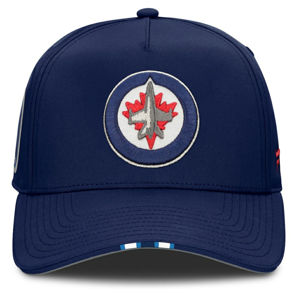 NHL Winnipeg Jets Fanatics 2025 NHL Draft Authentic Pro On-Stage Podium A-Frame Adjustable Hat - Navy