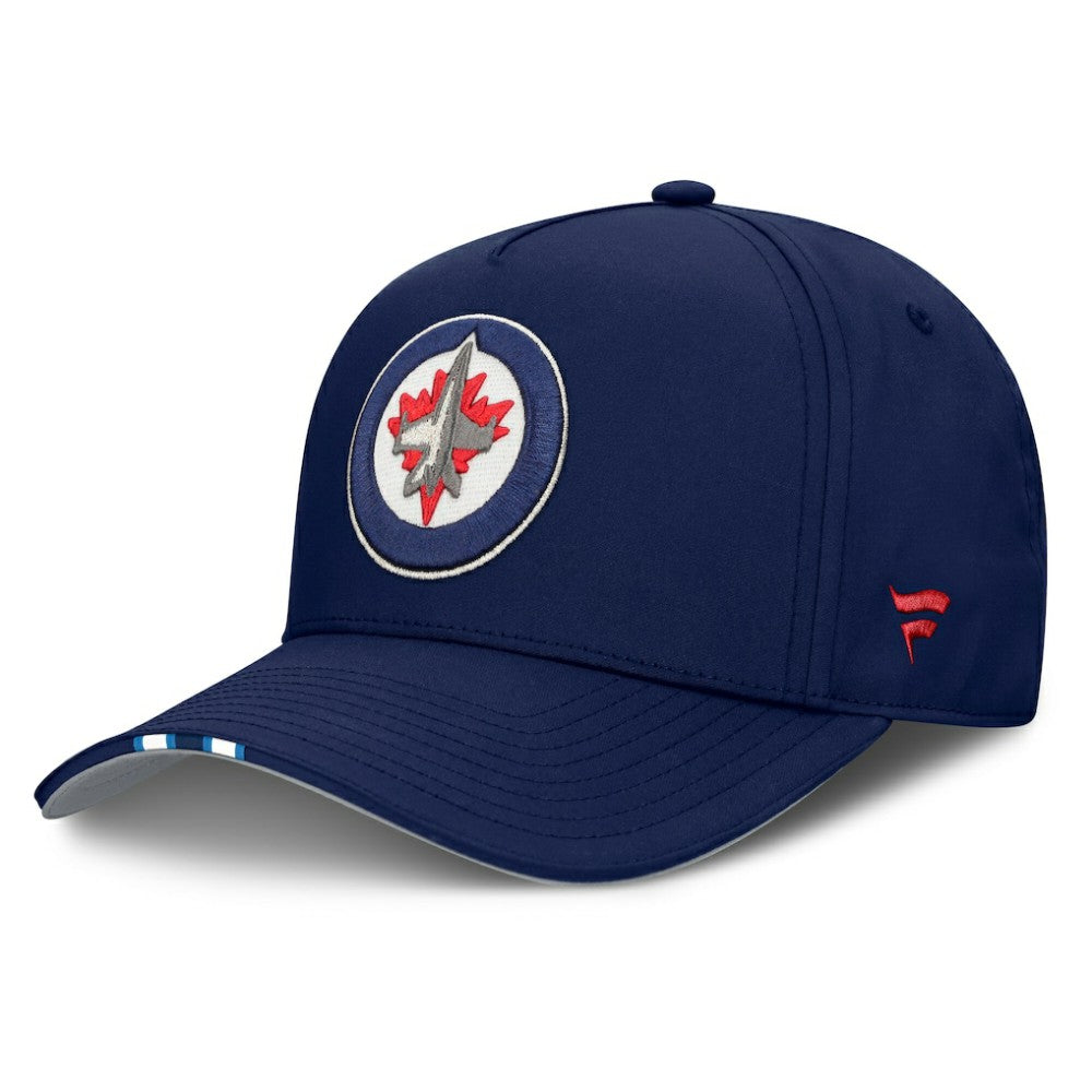 NHL Winnipeg Jets Fanatics 2025 NHL Draft Authentic Pro On-Stage Podium A-Frame Adjustable Hat - Navy