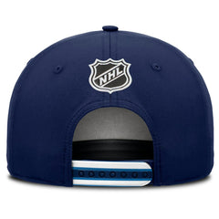 NHL Winnipeg Jets Fanatics 2025 NHL Draft Authentic Pro On-Stage Podium A-Frame Adjustable Hat - Navy