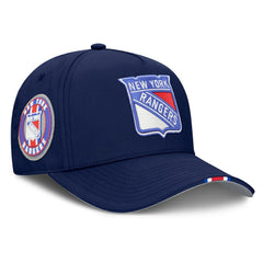 NHL New York Rangers Fanatics 2025 NHL Draft Authentic Pro On-Stage Podium A-Frame Adjustable Hat - Navy