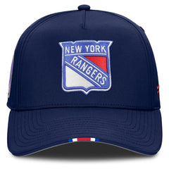 NHL New York Rangers Fanatics 2025 NHL Draft Authentic Pro On-Stage Podium A-Frame Adjustable Hat - Navy