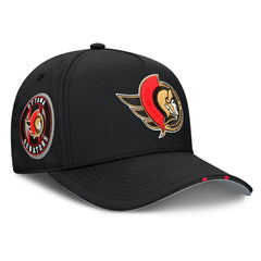 NHL Ottawa Senators Fanatics 2025 NHL Draft Authentic Pro On-Stage Podium A-Frame Adjustable Hat - Black