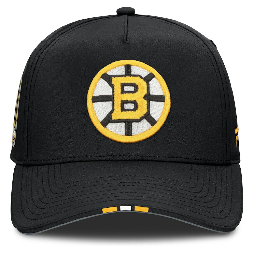 NHL Boston Bruins Fanatics 2025 NHL Draft Authentic Pro On-Stage Podium A-Frame Adjustable Hat - Black
