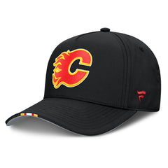 NHL Calgary Flames Fanatics 2025 NHL Draft Authentic Pro On-Stage Podium A-Frame Adjustable Hat - Black