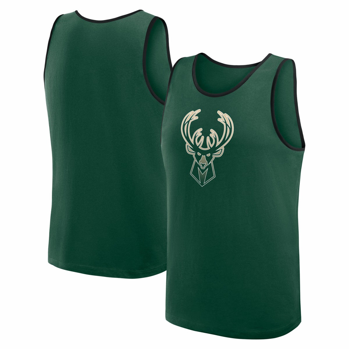 Milwaukee Bucks Logo Athletic Unmatched Success Tank Top Hunter Green
