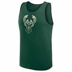 Milwaukee Bucks Logo Athletic Unmatched Success Tank Top Hunter Green