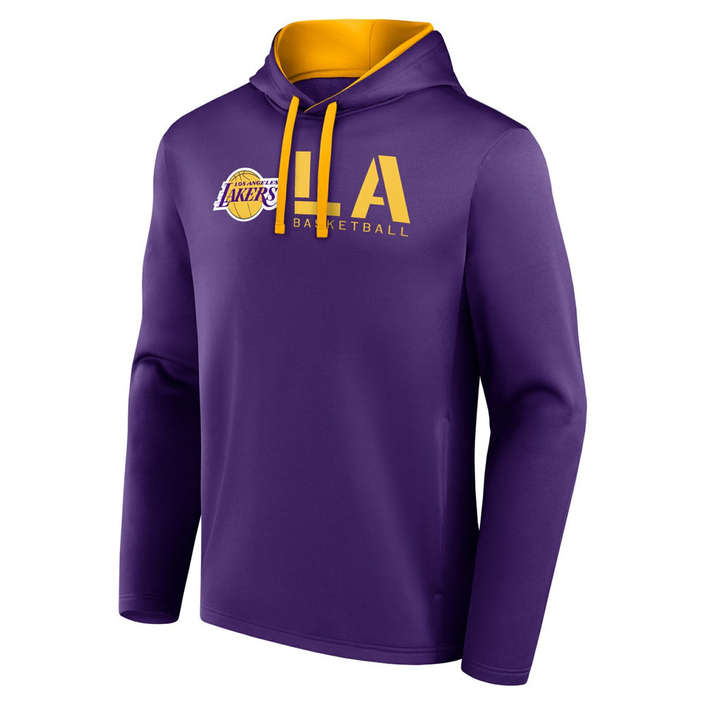 Los Angeles Lakers Logo Athletic Head Start Pullover Hoodie Purple