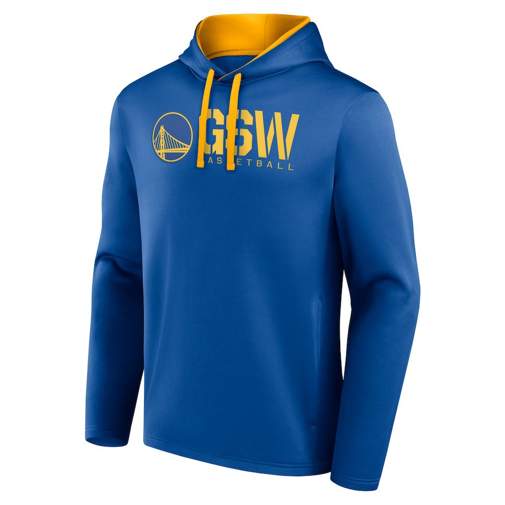 Golden State Warriors Logo Athletic Head Start Pullover Hoodie Royal