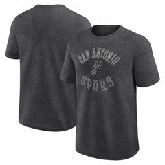 San Antonio Spurs Logo Athletic Success T-Shirt Heather Charcoal
