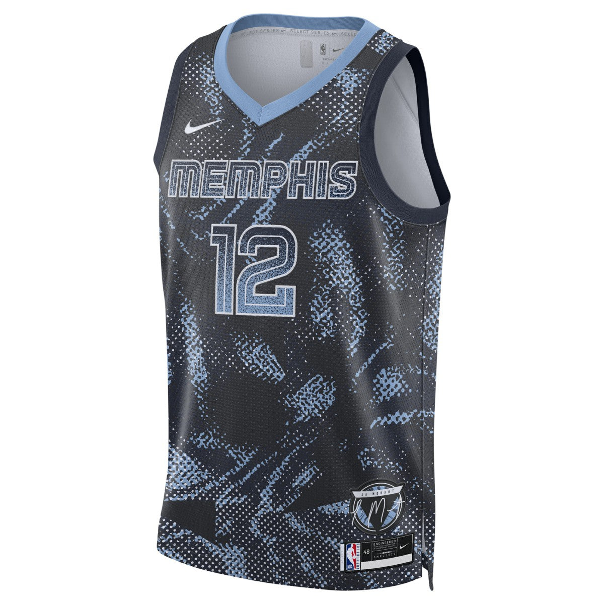 Ja Morant Memphis Grizzlies Unisex 2025 Select Series Swingman Player Jersey Navy